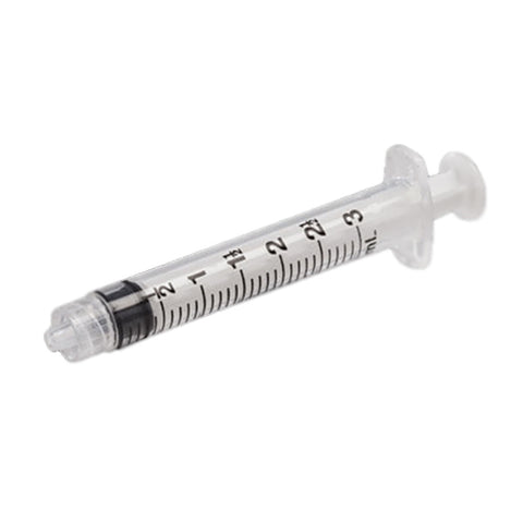 Syringe, 3 cc Luer Lock Tip (without needle) Priced per syringe, choose quantity